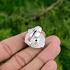 Natural Hessonite Rough Multi Stone Adjustable Ring 925 Silver For Women