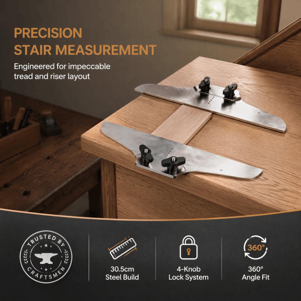 Versatile Stair Tread Templa Easy Installation Layout Tool Stair Gauge Jig Stair Renovation