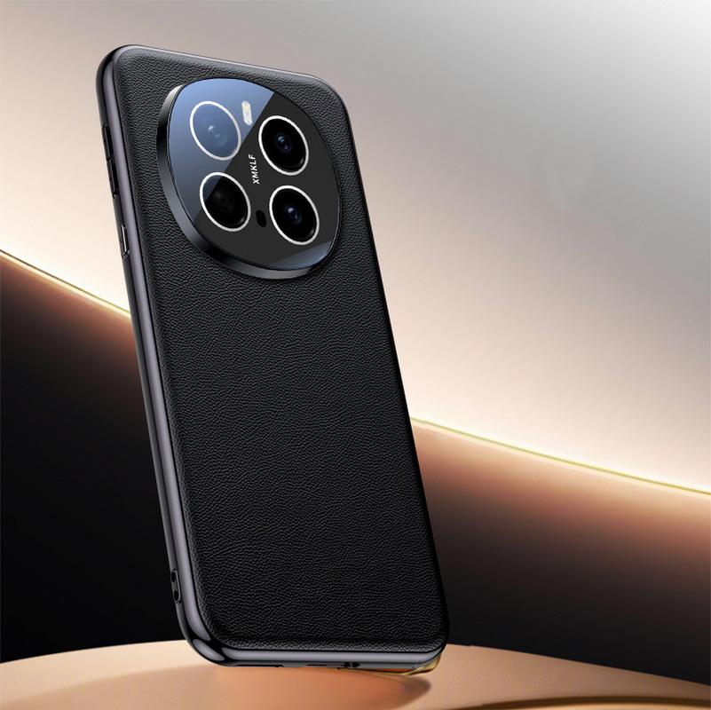 Delicate Skin Texture Plain Leather Lens Fully Wrapped Case For Honor Magic 7 Pro Magic7 Protection Cover