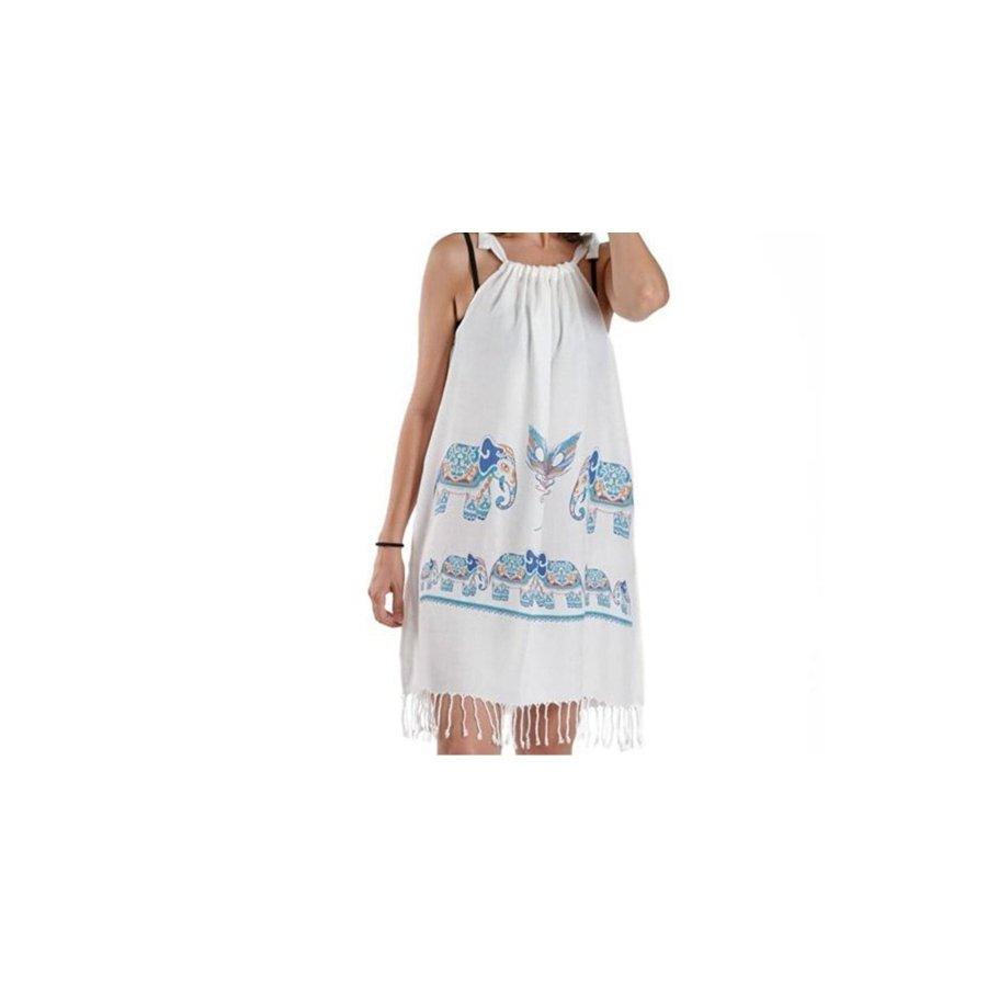 Bamboo Cotton Peshtemal Fabric Beach Dress Pareo Beach Wear