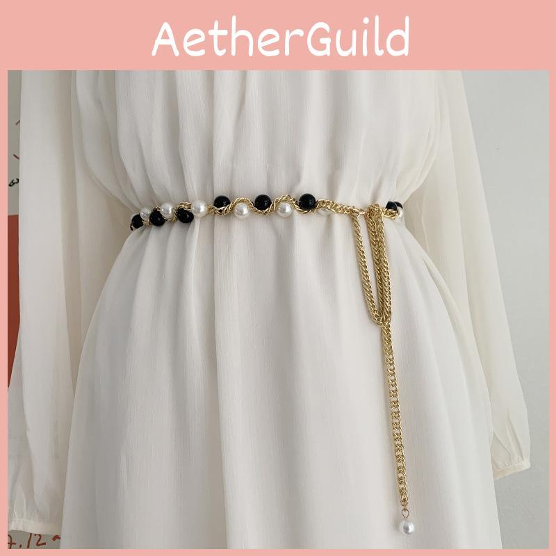 Elegant Black And White Beaded Belt For Women Chic Woven Style For Every Occasion