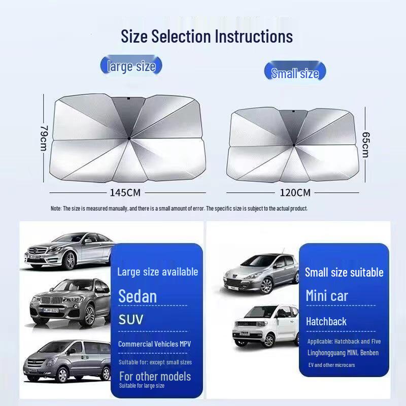 Front Windshield Sunshade: Heat-Insulating Summer Protection for Cars