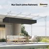Retractable Pergola Cover, 2.55 X 2.5 M Replacement Canopy Fabric for 3 X 3 M Frame, Roof Top Only, Dark Grey