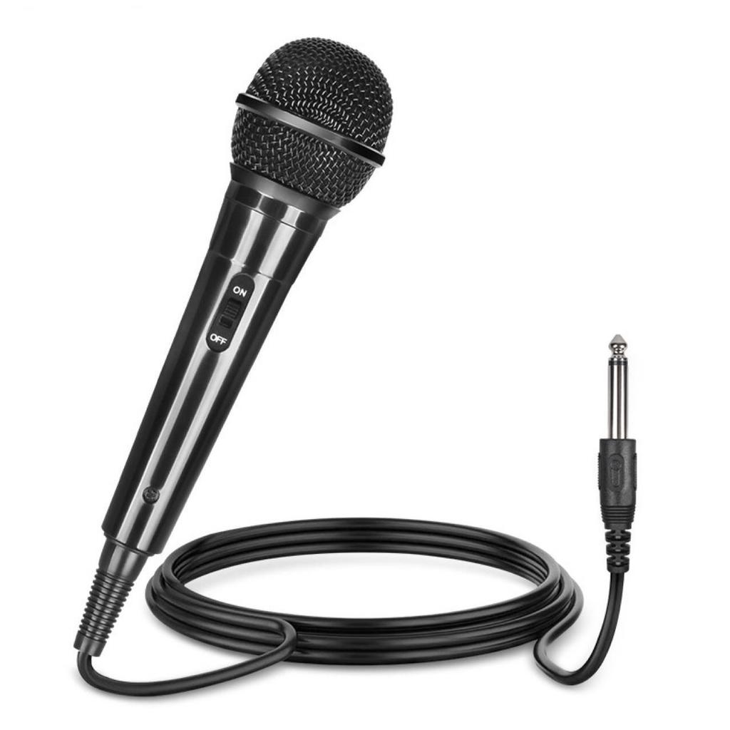 Yushuo Dynamic Wired Microphone for Home Singing, Mobile or Live Streaming; Connects To Audio Amplifiers and Sound Cards.