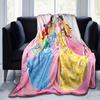 1pc Princess Printing Blanket - Soft, All-Season Throw for Living Room, Bedroom,Personalized Gift with Adorable Cartoon Design