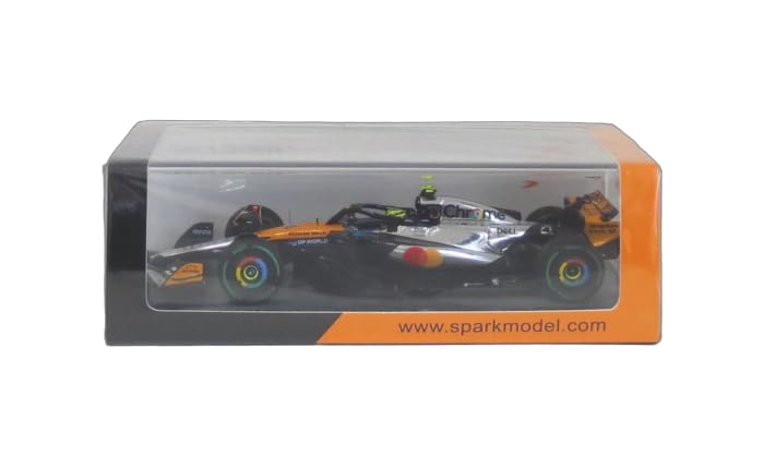 Spark McLaren F1 Team MCL39 2025 F1 British GP Winner Norris Finished Model with Sponsor Logos Purpose Diecast 1/43 #4 L. (General Car)