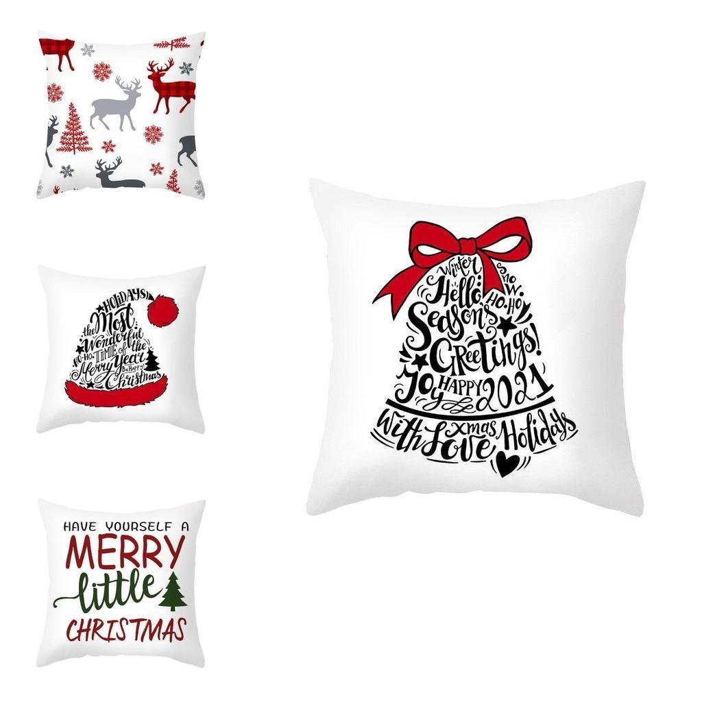 Vibrant Cartoon Christmas Cushion Cover Ideal For Home Sofa Decor With Xmas Tree