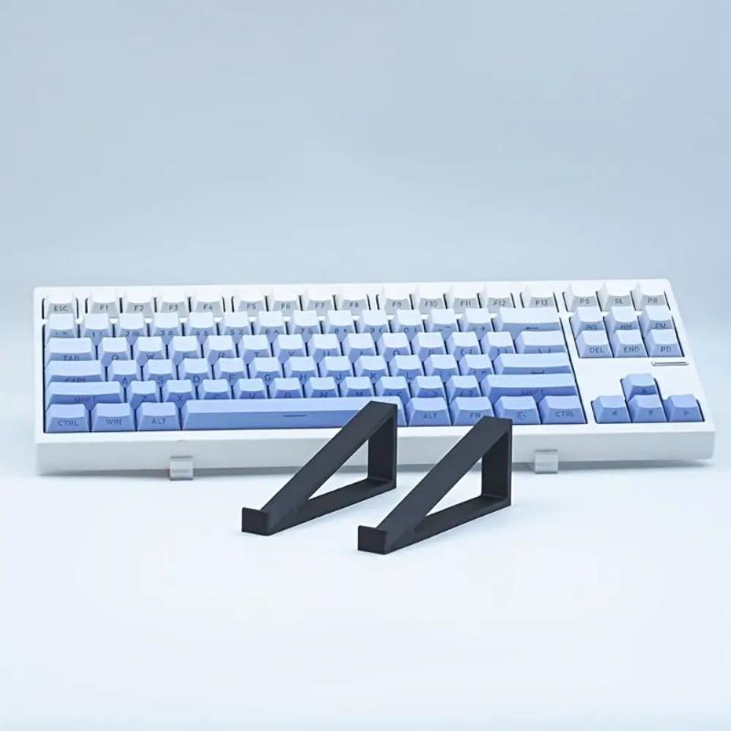 1 Pair Portable Keyboard Elevated Stand Raised Keyboard Angle Plastic Computer Keyboard Riser Accessories Monitor Holder