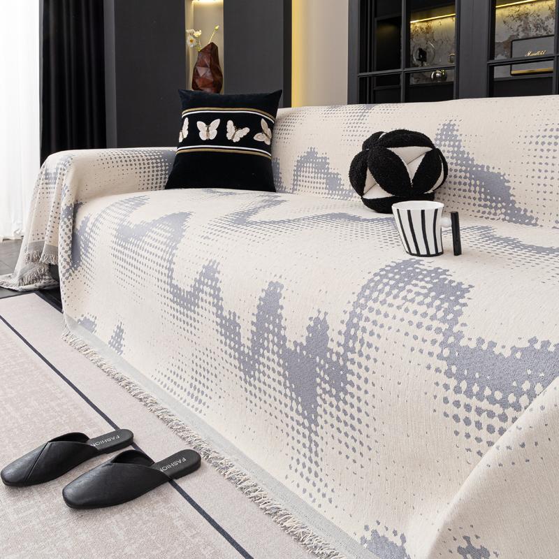 

Чехол на диван для дома, толстый протектор для дивана, мягкое, подходящее для домашних животных многофункциональное диванное полотенце, простой в уходе чехол на диван для дивана в гостиной 180*230cm серый