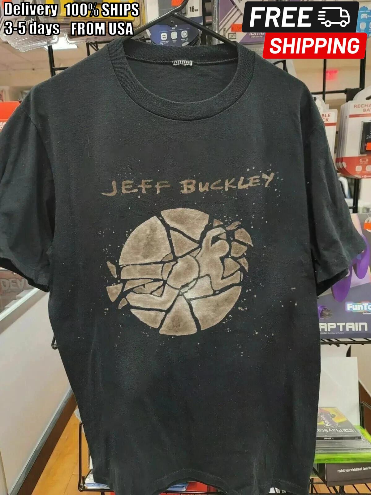Jeff Buckley Shirt, Jeff Buckley Retro Black Unisex T-shirt Vtg S-5XL KH13974 XXXL