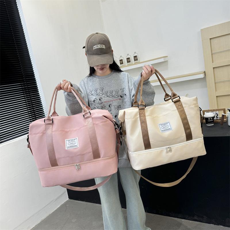 Travel Bag Large Capacity Mother and Child Bag Mommy Light Messenger Multifunctional Independent Shoe Compartment Luggage Bag Dry and Wet Separation