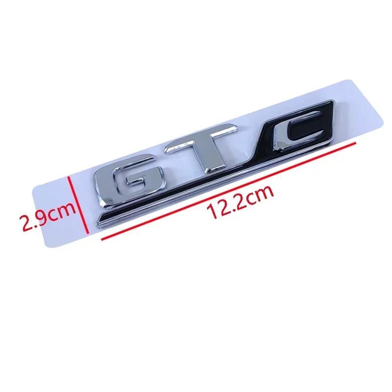 3D ABS Letters Numbers GT C GTC Emblem For Mercedes-Benz GTC Car Trunk Lid Nameplate Badge Logo Sticker Chrome Black Red TN2
