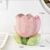 Tulip Flower Flower Makeup Brush Storage Bucket Ceramic Ceramic Tulip Pen Holder  Office Pen Holder