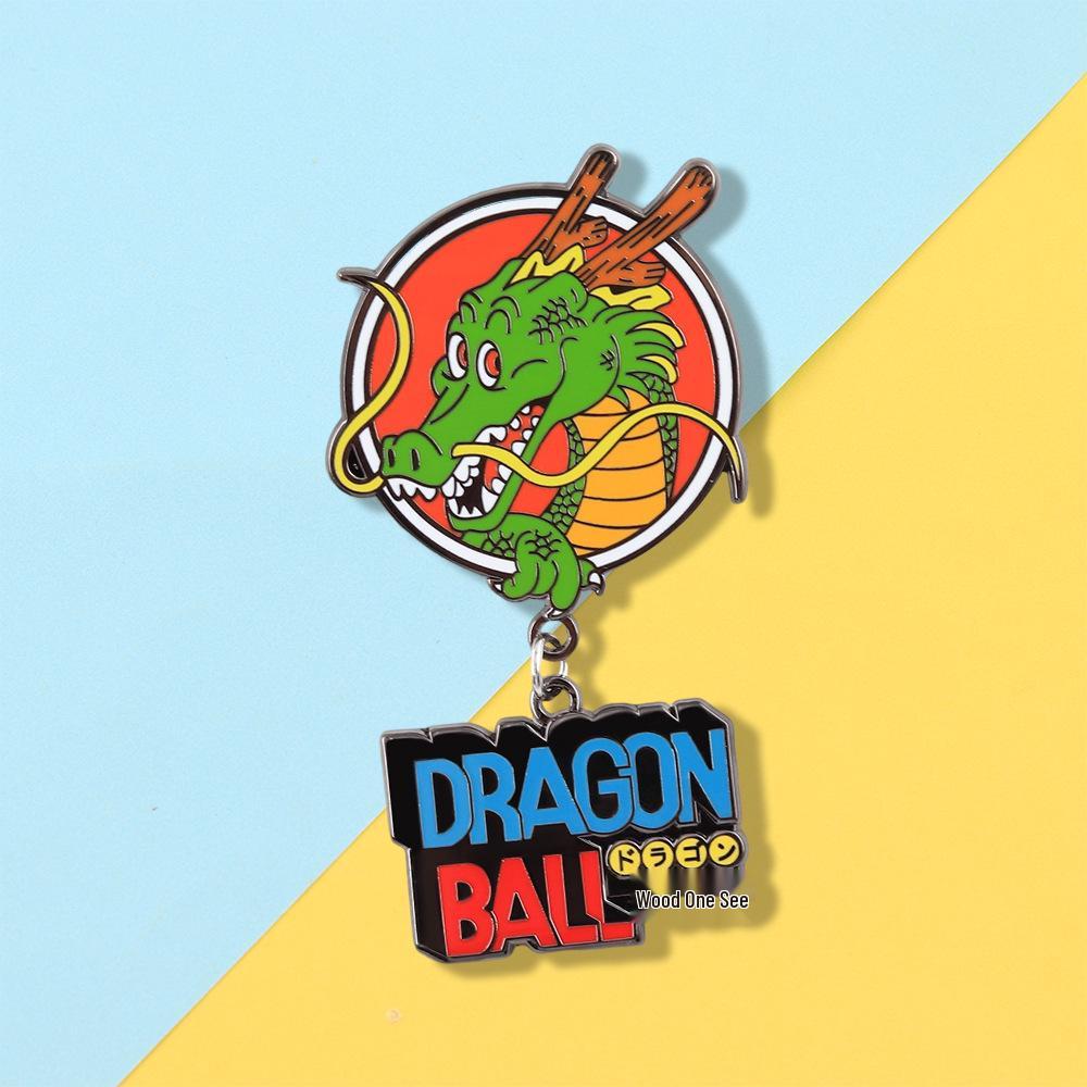 Dragon Ball Metal Alloy Brooch - Trendy Cartoon Pin, Creative Gift & Backpack Accessory