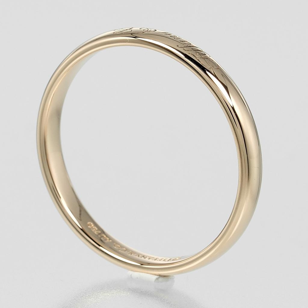 TIFFANY&Co. Notizen Lucida Ring K18 Roségold #9,0(US-Grösse) 3,2g Herren Gebraucht