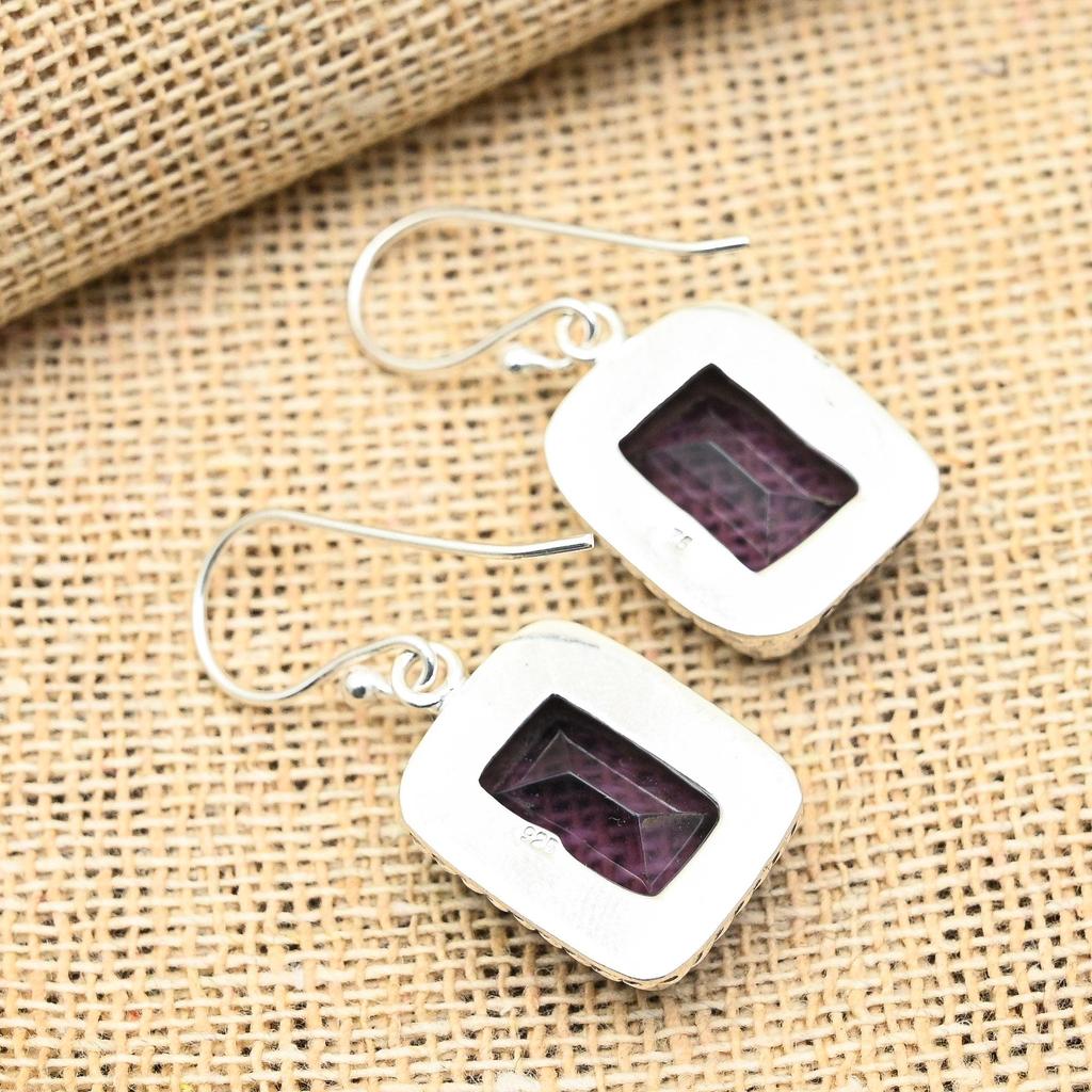 Ametystový drahokam ručně vyrobený z masivního stříbra 925 pro svatební dar