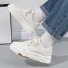 Internet-Berühmtheit weiße Schuhe Damen ins Tide 2025 Herbst neu vielseitig Explosion erhöhte Plattform Sport Freizeit leichtes Board Schuhe
