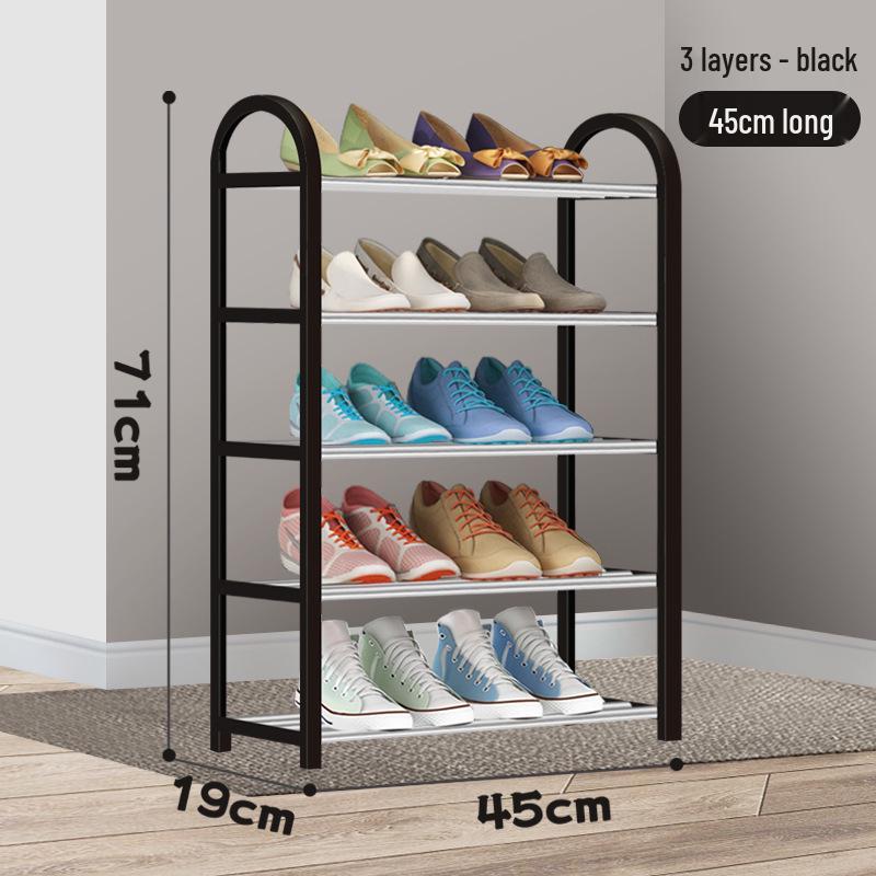 Elegant Multi-Level Metal Shoe Rack, Space-Saving and Economical Home Storage