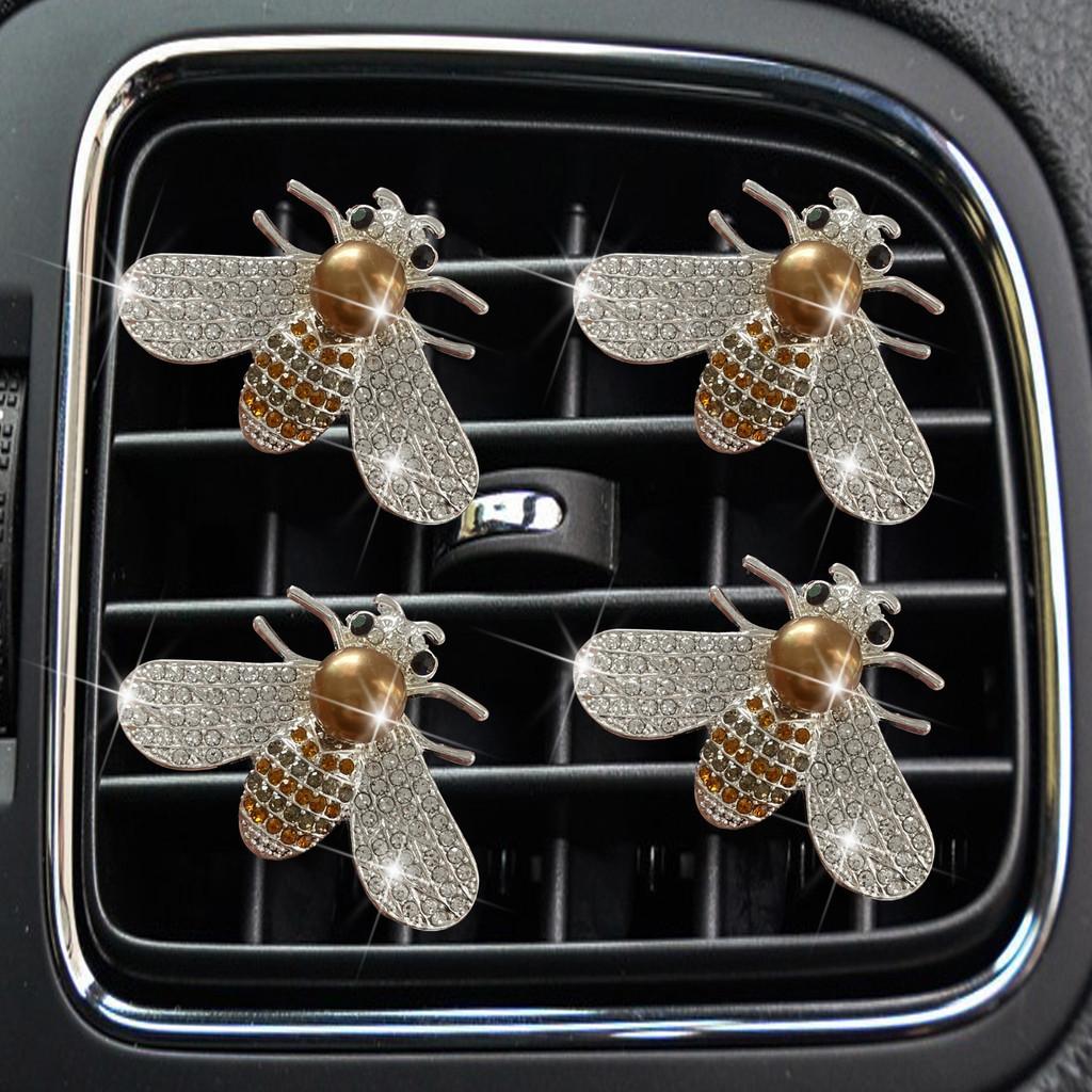 

Metal Alloy Car Air Vent Perfume Aromatherapy Clip Interior Ornament Clamp Set