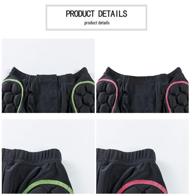 Nárazuvzdorné kalhoty s chráničem kyčlí na lyže a snowboard – Proti pádu, proti nárazu, zesílené pro outdoorové sporty a rychlobruslení