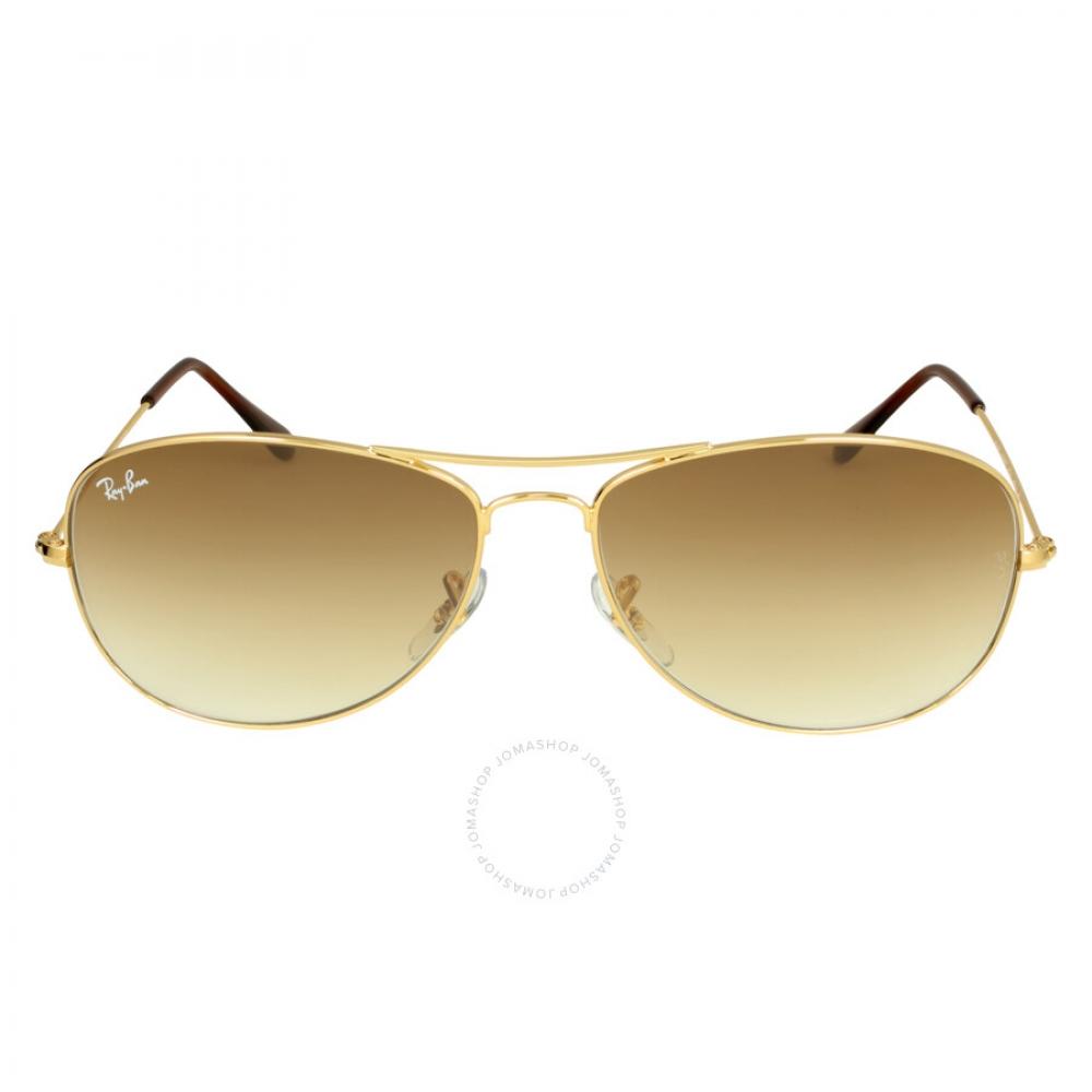 

Светло-коричневые мужские солнцезащитные очки Ray Ban Cockpit Pilot RB3362 001 51 59