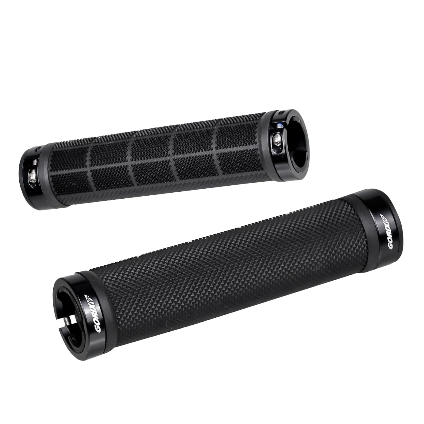 

GORIX Велосипедные круглые ручки руля с двойной амортизацией Сменные ручки для кроссовых велосипедов и горных велосипедов Ручки, [Нелипкий материал/Высокое сцепление], Lock-On, чёрный