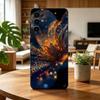 Leuchtet im Dunkeln Schmetterling Geschenk Handyhülle Für Samsung S25,S24,S21,S22,S23,S30,Ultra,S20,Plus,Fe,Lite,Note,10,Schwarze Hülle