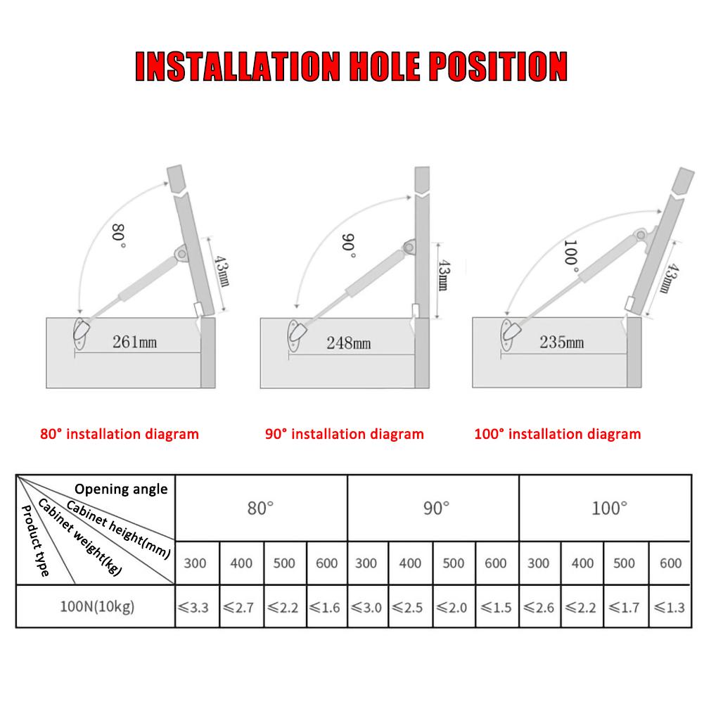 27cm Motorfiets Hydraulische Scharnieren Deur Lift Ondersteuning Universele Zuiger Zitting Ondersteuning Stang Hefbare Hydraulische Hendel voor Motor