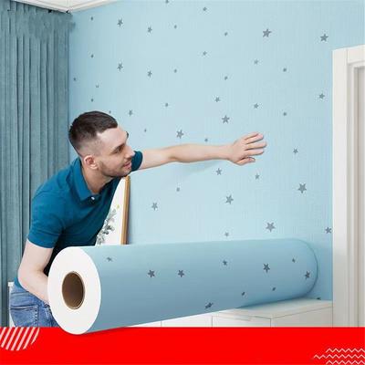 PVC Waterproof Wallpaper Modern 3D Star DIY Wall Sticker Covering Living Room Kid's Bedroom Background Wall Vinyl Home Decor