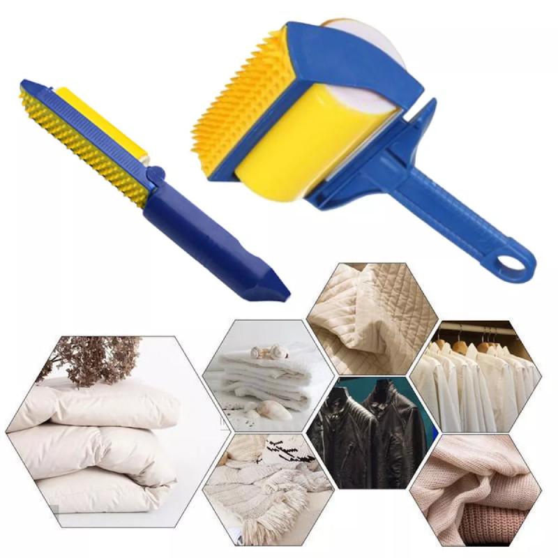 Versatile A3484 Pet Hair Remover Kit Washable Dual Use Convenient Cleaning Tool