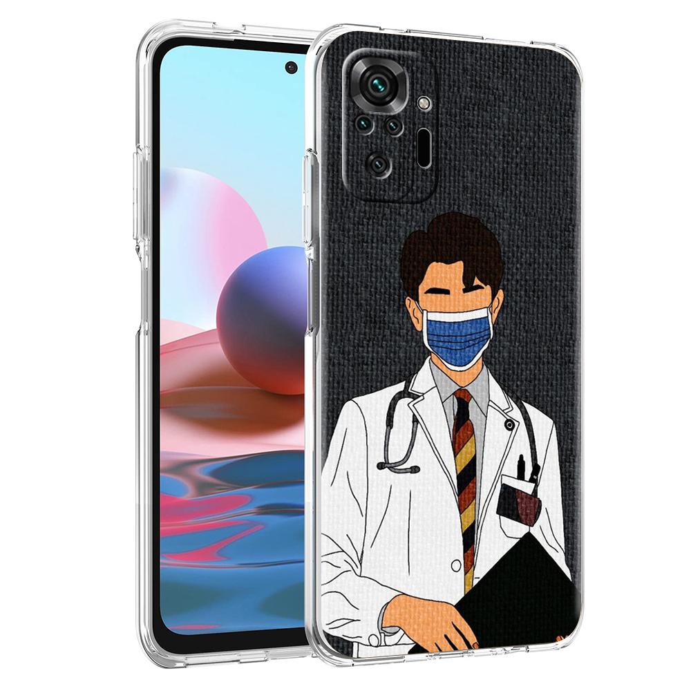 

Прозрачный чехол для телефона для Redmi 14C 13C 12C 10C Note 14 13 12 11 K40 K50 Plus Pro 4G 5G Мягкий чехол-оболочка Медсестра Медицинский Медицина Redmi Note 14