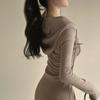 South Korea Chic Autumn French Pure Desire Sle Zip-up Double Pocket Slim Fit Slimming Long Sleeve Hoodie Dress Women