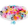 Fashion Crackle Transparent Acrylic Beads: 8/10/12mm Colorful Round Beads for DIY Necklaces and Bracelets.