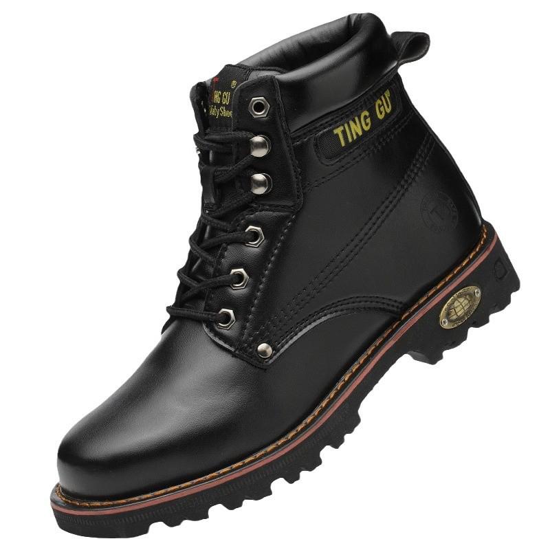 Steel Toe Cap Safety Shoes: Men’s Anti-Smash, Anti-Puncture, Slip-Resistant, Wear-Resistant, Year-Round Protection.