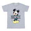 Disney Womens/Ladies Mickey Mouse Letters Cotton Boyfriend T-Shirt