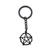 28mm Key Ring Star Pentagram Moon Minimalist Jewelry Components QY043