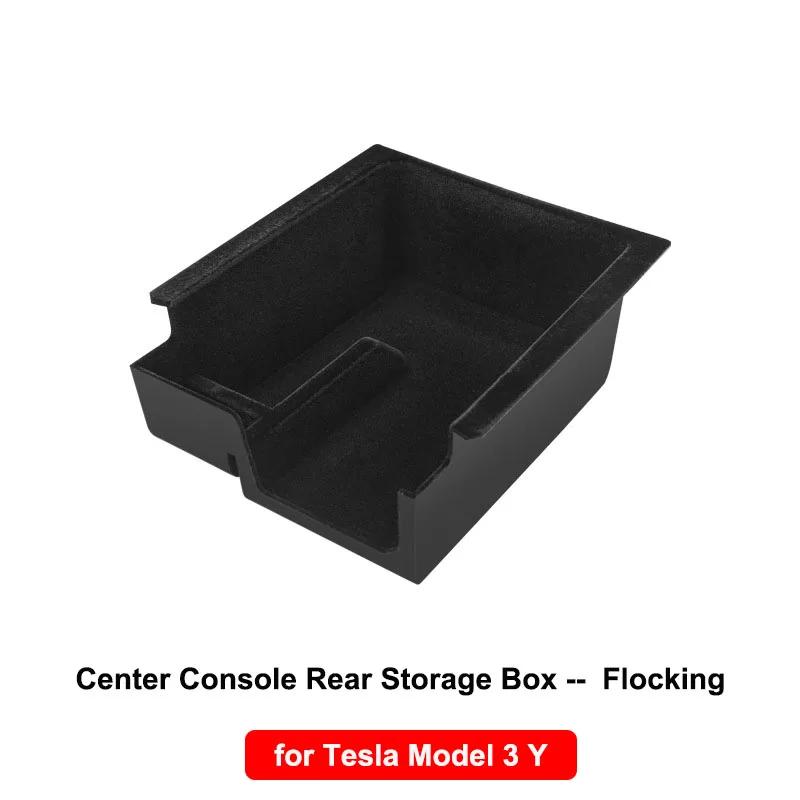 Storage Box for Tesla Model Y 2020-2024 Model 3 2019-2023 Center Console Armrest Trays Hidden Box Webcam Cover Car Accessories