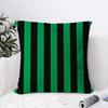 Hot selling black and green Cushion Cover Breathable Linen Pillow Cover SkinFriendly Home Decor Pillowcase with Hidden Zipper