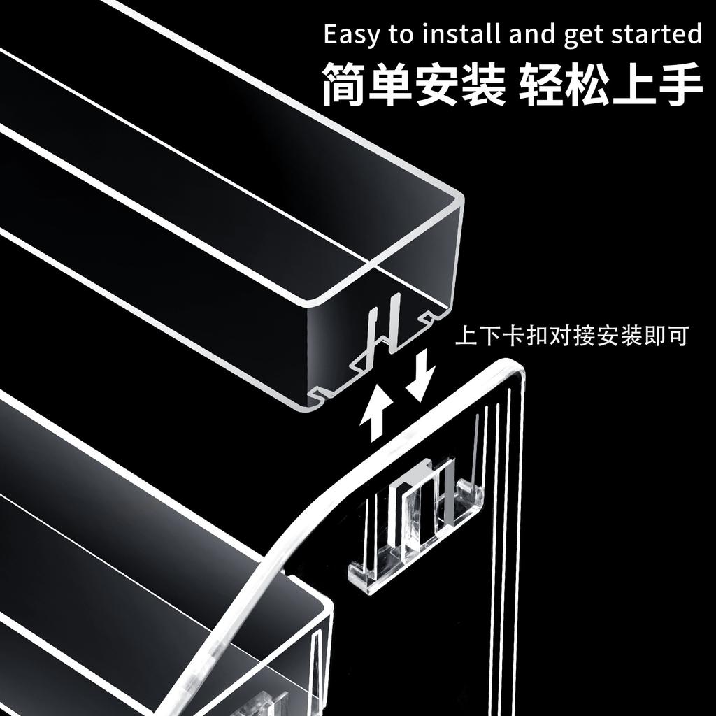 Acrylic Nail Polish Display Stand, Multi-Layer Plastic Transparent Nail Polish Glue Storage Box, Nail Salon Display Stand Factory