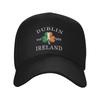 Dublin Ireland Saint Patricks Day Green Shamrock Sun Baseball Cap Summer FeUnisex Unisex  Hip Hop Hats High Sports Baseball Caps