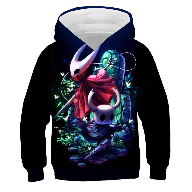 Hollow Knight Nadruk Bluzy Bluzy Jesień Polar Pulower Chłopcy Dziewczęta Dres y2k Top Sudadera Bluza Anime Odzież Dziecięca