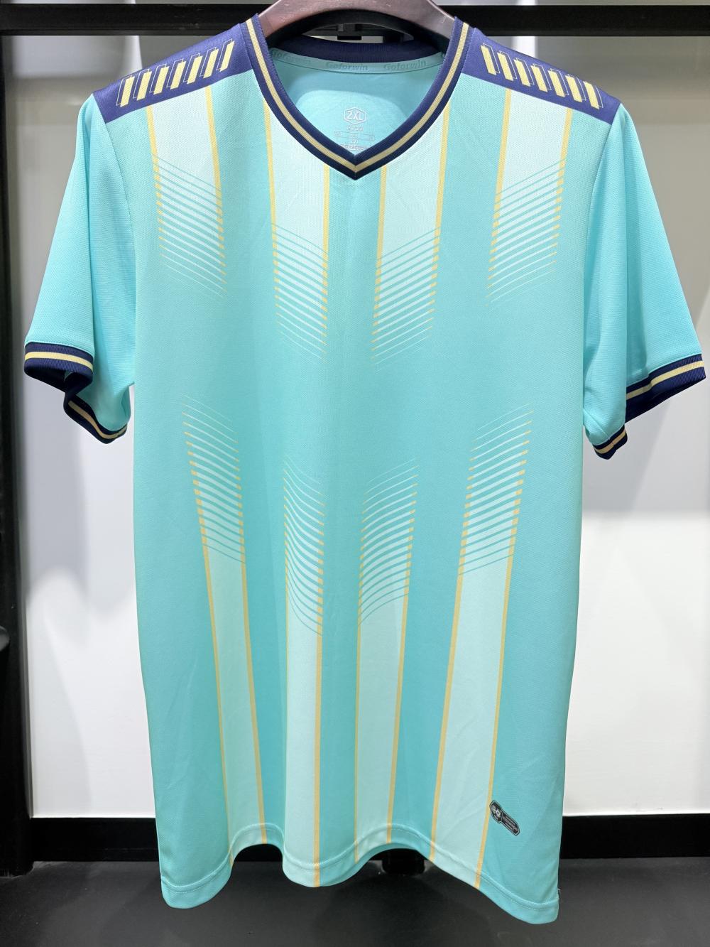 25 New football training suit, adult children s quick-drying breathable game sports jersey, short-sleeved football jersey 4XS