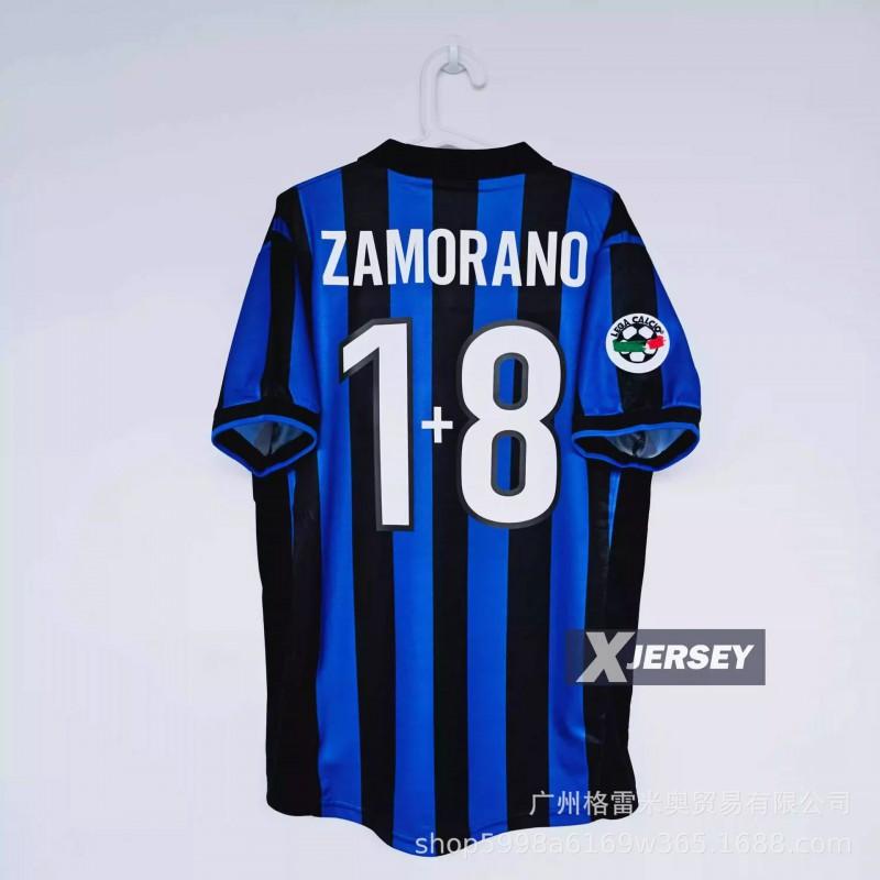 Klasické Retro Fotbalové Dresy Evropské Top Ligy Barcelona 2006 AC Milán 09/10 Inter Fotbalové Tréninkové Dresy