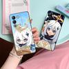 Game GI Paimon Matte TPU Mobile Phone Case for VIVO Y77 76 75 74 73 72 58 56 55 51 50 38 36 Y19 Y18 Y03 Y01 5G Colorful Cover