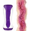 Adult Sex Toys Male Masturbator Cup Realistic Artificial Vagina Manual Portable 3D Aircraft Cup Sucking Glans Stimulator for Men