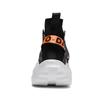 Men's Summer High Top Socks and Shoes, Black Breathable and Elevated Casual Shoes 2024