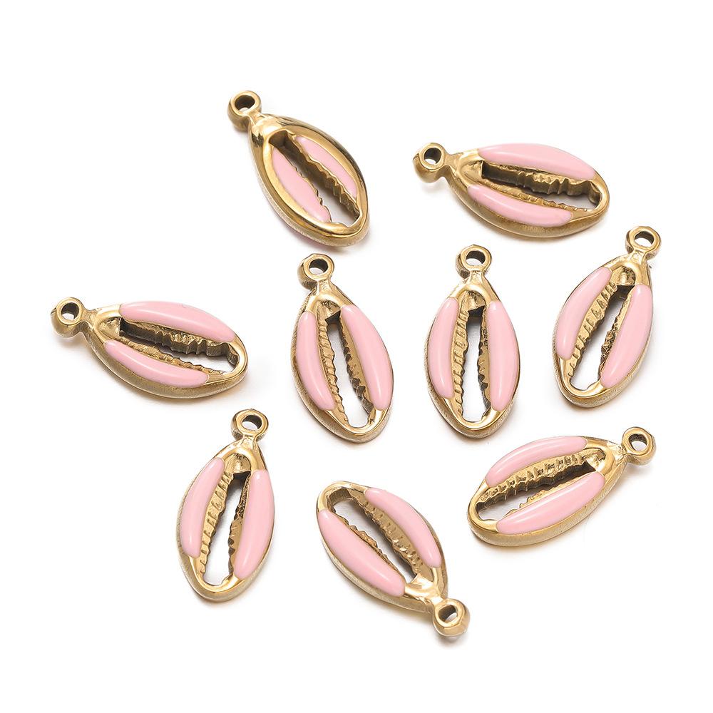 17MM Stainless Steel Shell Oil Drop Pendant Pendant DIY Earrings Bracelet Necklace Jewelry Accessories