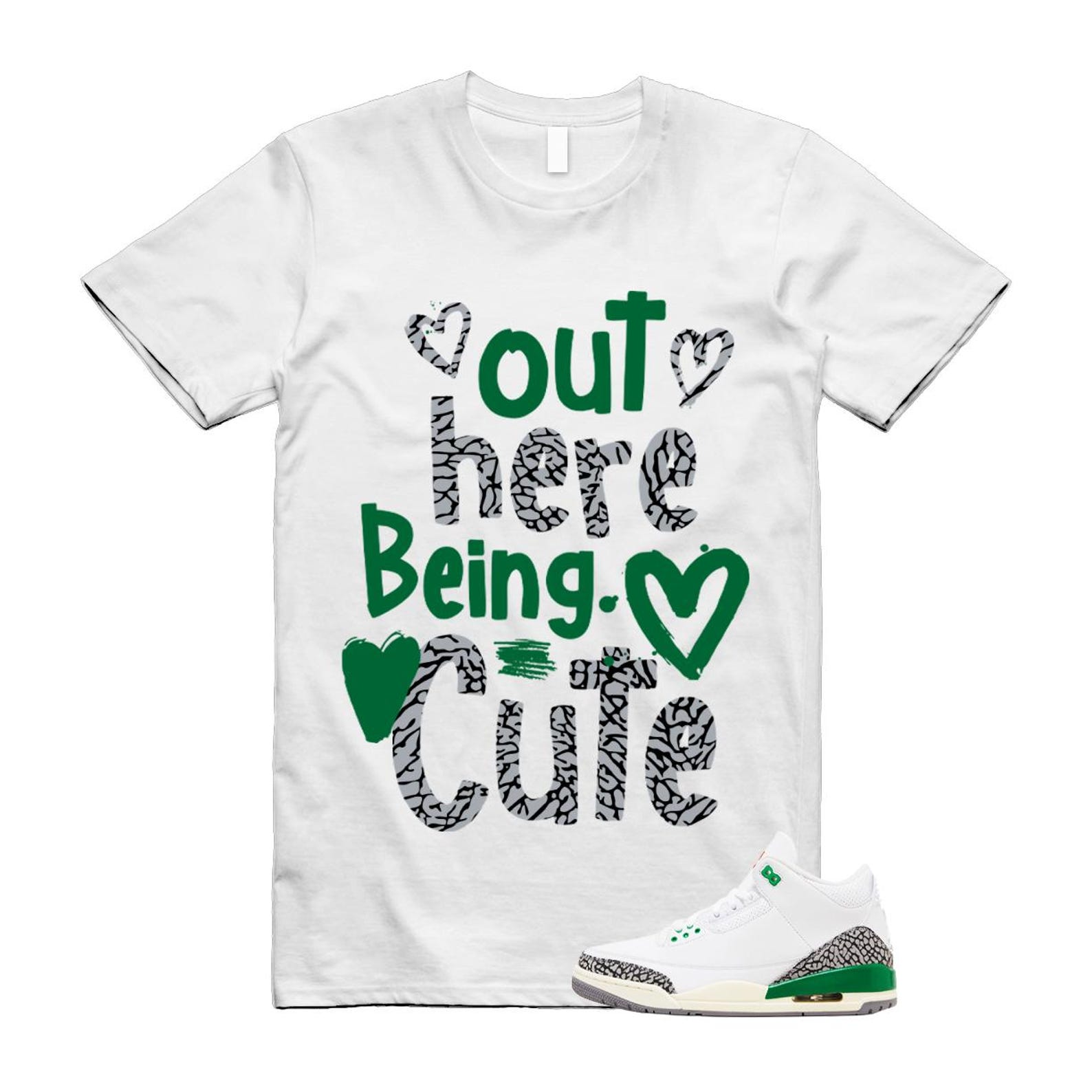 3 Lucky Green White Cement Grey T Shirt Match C2 S