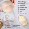 Bread Fermentation Basket Set Oval Fermentation Basket Beater Dough Scraper Set Silicone Brush