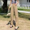 Weiße Jeans mit hohem Bund und weitem Bein in Birnenform für Damen – Perfekt für Frühling, Sommer und Herbst
